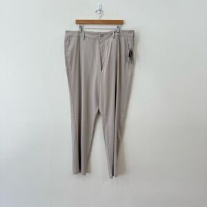 Brand New Magaschoni Men's 38 Tan 5 Pocket Performance Stretch Pants Trousers